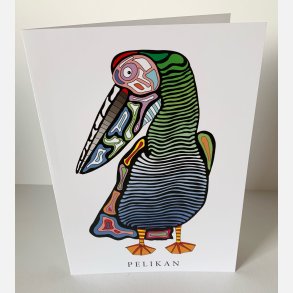 Pelikan   dobbeltkort 21x15 cm