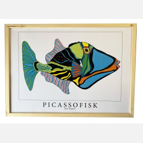 Picassofisk  31,5x43,5  cm