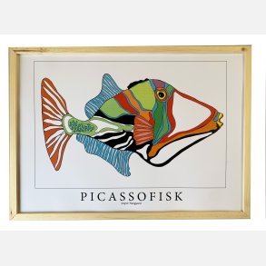 Picassofisk  31,5x43,5  cm