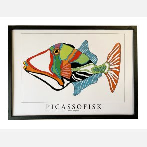 Picassofisk  31,5x43,5  cm