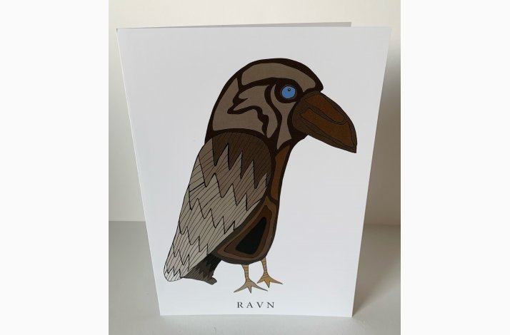 Ravn   dobbeltkort 21x15 cm