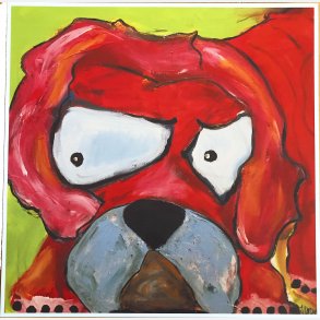 RED  (limited signeret Alu-print) 40x40 cm