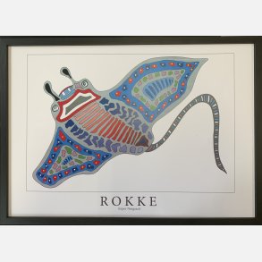 Rokke    Gr / bl 31,5x43,5 cm