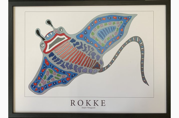 Rokke    Gr / bl 31,5x43,5 cm