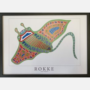 Rokke    grn/ pink 31,5x43,5 cm