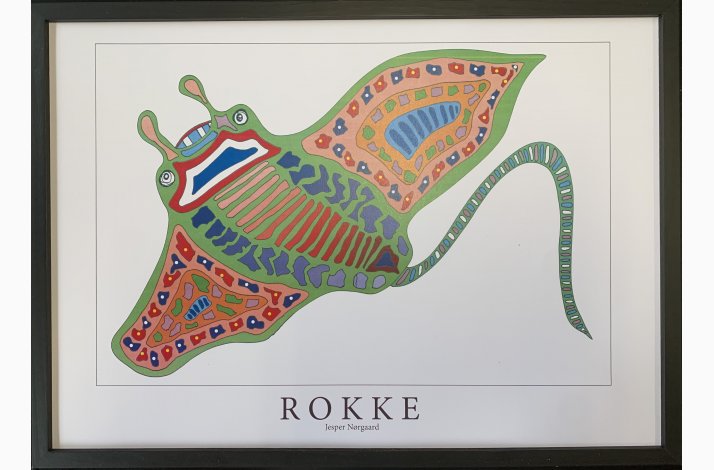 Rokke    grn/ pink 31,5x43,5 cm