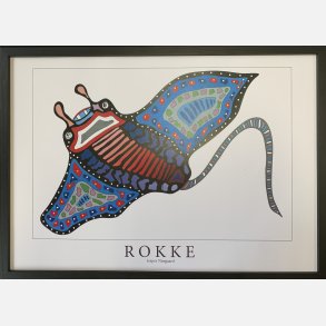 Rokke   sort / bl  31,5x43,5 cm