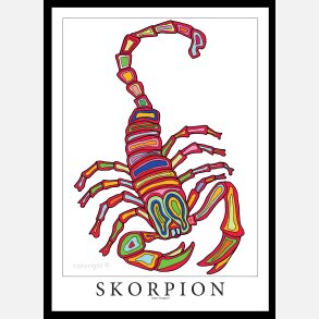 Skorpion 70x50 cm