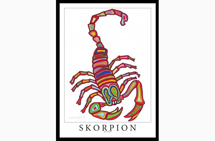 Skorpion 70x50 cm