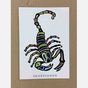 Skorpionen  sort 21x15 cm   (24. oktober - 22. november)