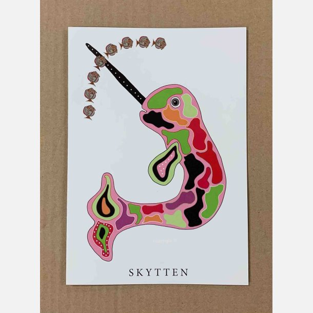 Skytten pink   21x15 cm  (23. november - 21. december)