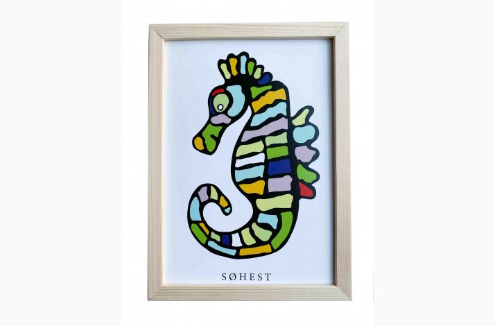 Shest  (sort)   dobbeltkort 21x15 cm