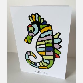 Shest  (sort)   dobbeltkort 21x15 cm