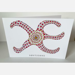 Sstjerne -15x21 cm dobbeltkort