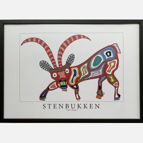 Stenbukken 31,5x43,5 cm