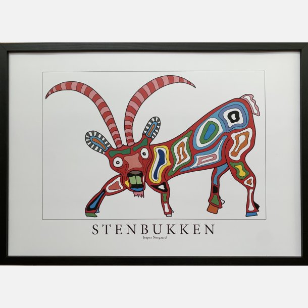Stenbukken 31,5x43,5 cm