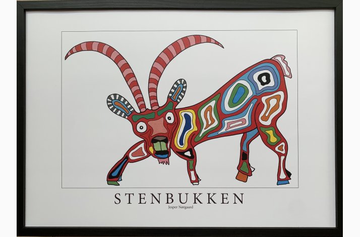 Stenbukken 31,5x43,5 cm