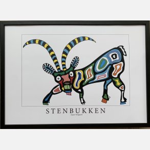Stenbukken 31,5x43,5 cm