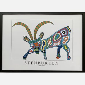 Stenbukken 31,5x43,5 cm