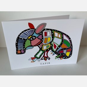 Tapir - 15x21 cm dobbeltkort