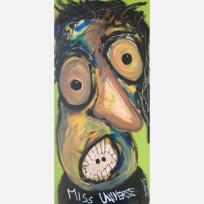 The Miss Universe (maleri 120x58 cm)