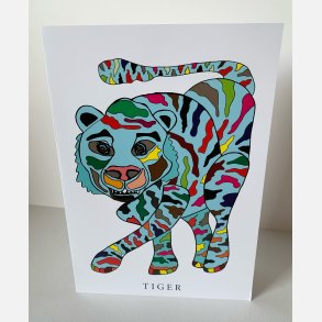 Tiger   dobbeltkort 21x15 cm