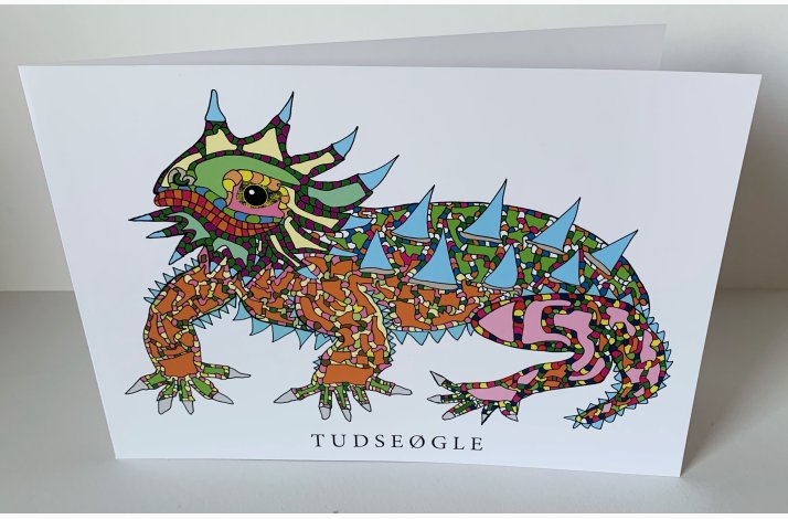 Tudsegle - 15x21 cm dobbeltkort