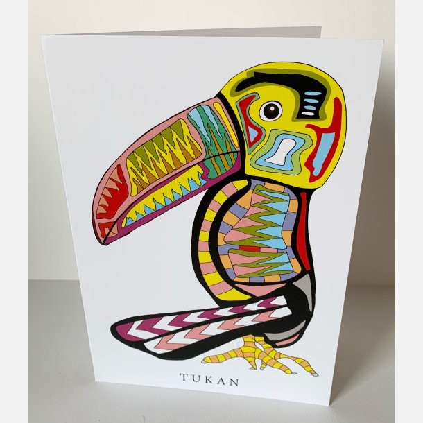 Tukan  dobbeltkort 21x15 cm