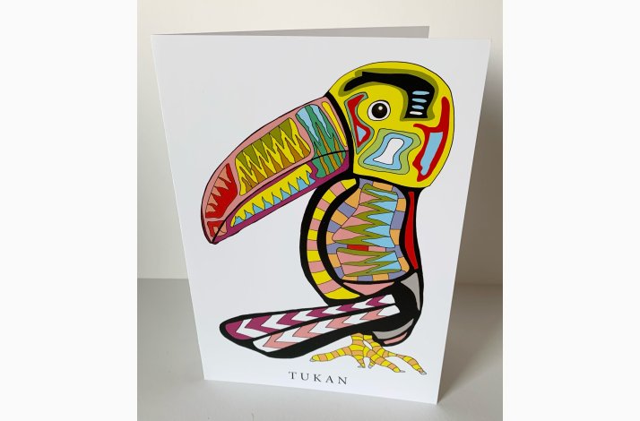 Tukan  dobbeltkort 21x15 cm