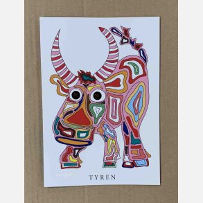 Tyren  pink   21x15 cm   (21.april - 21. maj)