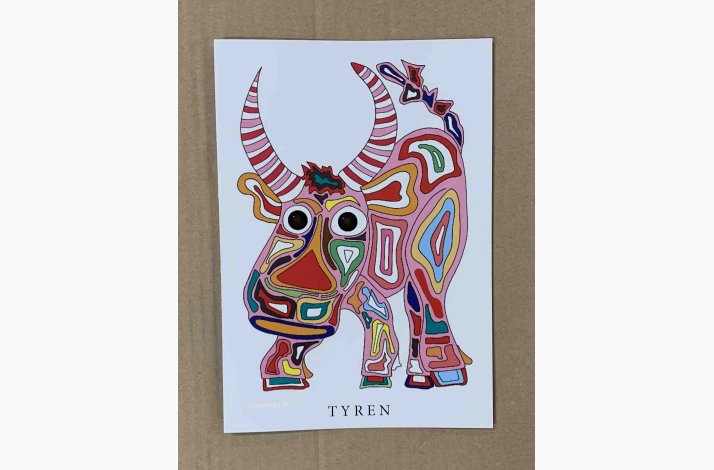 Tyren  pink   21x15 cm   (21.april - 21. maj)
