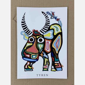 Tyren  sort  21x15 cm   (21.april - 21. maj)
