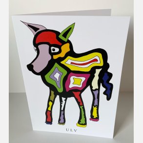 Ulv   dobbeltkort 21x15 cm