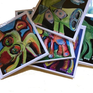 Green Dog Revolution - kunstkort